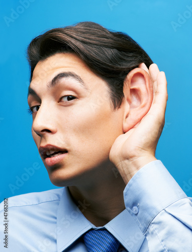 Photo: He's a shameless eavesdropper! He's a shameless eavesdropper!
