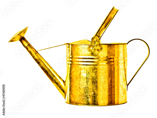 Photo: golden watering can golden watering can