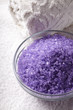 Photo: bath salt with towel bath salt with towel