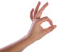 Hand showing OK sign