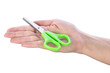 Hand with scissors