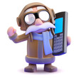 Pilot can talk all day on his mobile phone