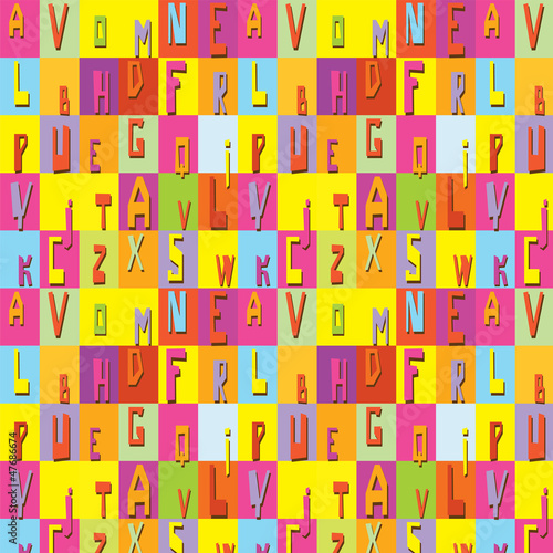 Vector: Font texture Font texture