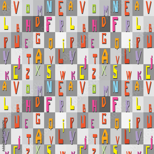Vector: Font texture Font texture