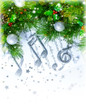 Photo: Christmas treble clef Christmas treble clef