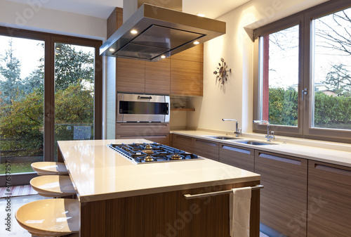 Photo: modern kitchen, nobody inside, house modern kitchen, nobody inside, house