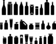 Vector: Bottles & Packaging icons Bottles & Packaging icons