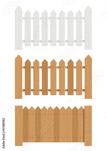 Vector: wooden fence set of vector illustration EPS10. Transparent wooden fence set of vector illustration EPS10. Transparent