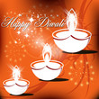 Abstract vector card design with shiny color for Diwali festival