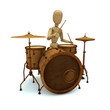 Dummy plays drum