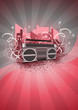 ghetto blaster background