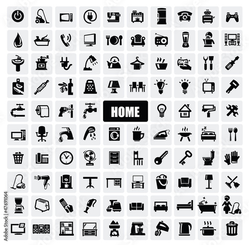 Vector: home appliances icons home appliances icons