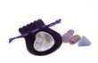 Small pouch with pretty crystals