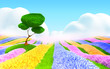 fantasy floral landscape