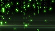 Flying through the falling numbers (like matrix). Looped.