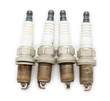 Foto: old spark plugs, top view old spark plugs, top view