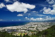Vue aérienne de Saint-Denis, capitale de la Réunion.