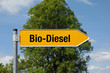 Pfeil mit Baum BIO-DIESEL