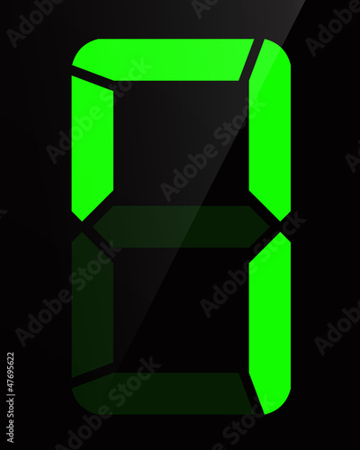 Illustration: Chiffre digital - Numéro 7 Chiffre digital - Numéro 7