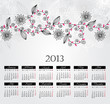 Vector: calendar 2013 calendar 2013