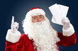 santa claus reading a letter