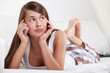 Beautiful woman with phone