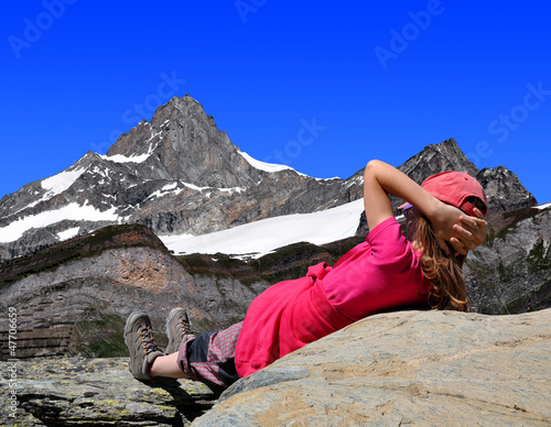 Photo: Relaxation in Swiss Alps Relaxation in Swiss Alps