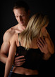 Loving caucasian couple