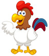 illustration of Cartoon Cock