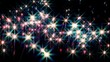 Mystical twinkling lights at night