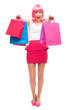 Attractive woman with shopping bags