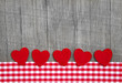 Valentinskarte mit Herzen und Textfreiraum