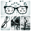 eyeglasses collage