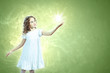 Child with magic light