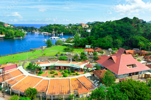 Photo: Beautiful view of Saint Lucia, Caribbean Islands Beautiful view of Saint Lucia, Caribbean Islands