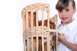Girl with basket of bread