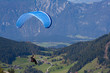 Paraglider in Austrian mountain