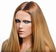 Make-up cosmetics Closeup portrait of beautiful woman