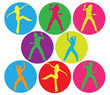 silhouettes danseuses