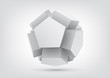 Vector polyhedron with pentagonal extrude faces