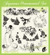 Japanese Traditional Ornaments Vector Set