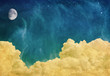 Magic Moon and Clouds