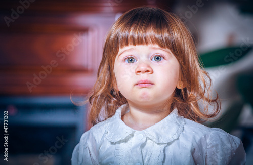 Photo: portrait of the crying child portrait of the crying child