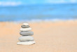 Balance concept: zen stones stacked together