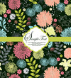 Retro floral background
