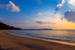 Sunset on Khao Lak beach in Thailand