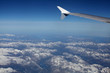 Looking over the alps from jetplane