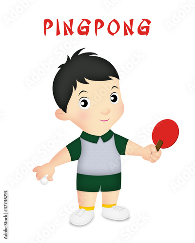 Illustration: Boy Pingpong Boy Pingpong