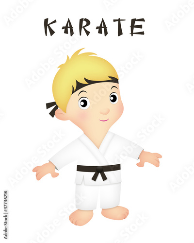 Illustration: Boy Karate Boy Karate