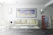 Modern Room with Artwork II